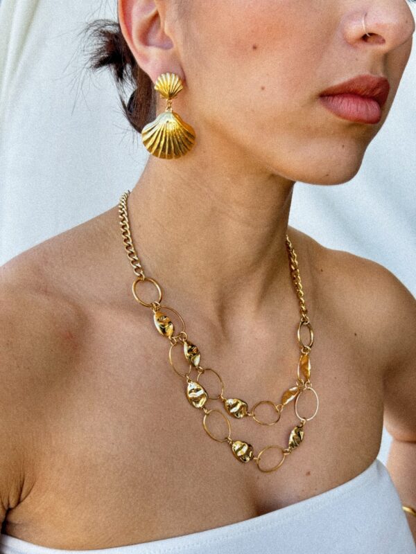 “Double Shell Earrings” - Image 2