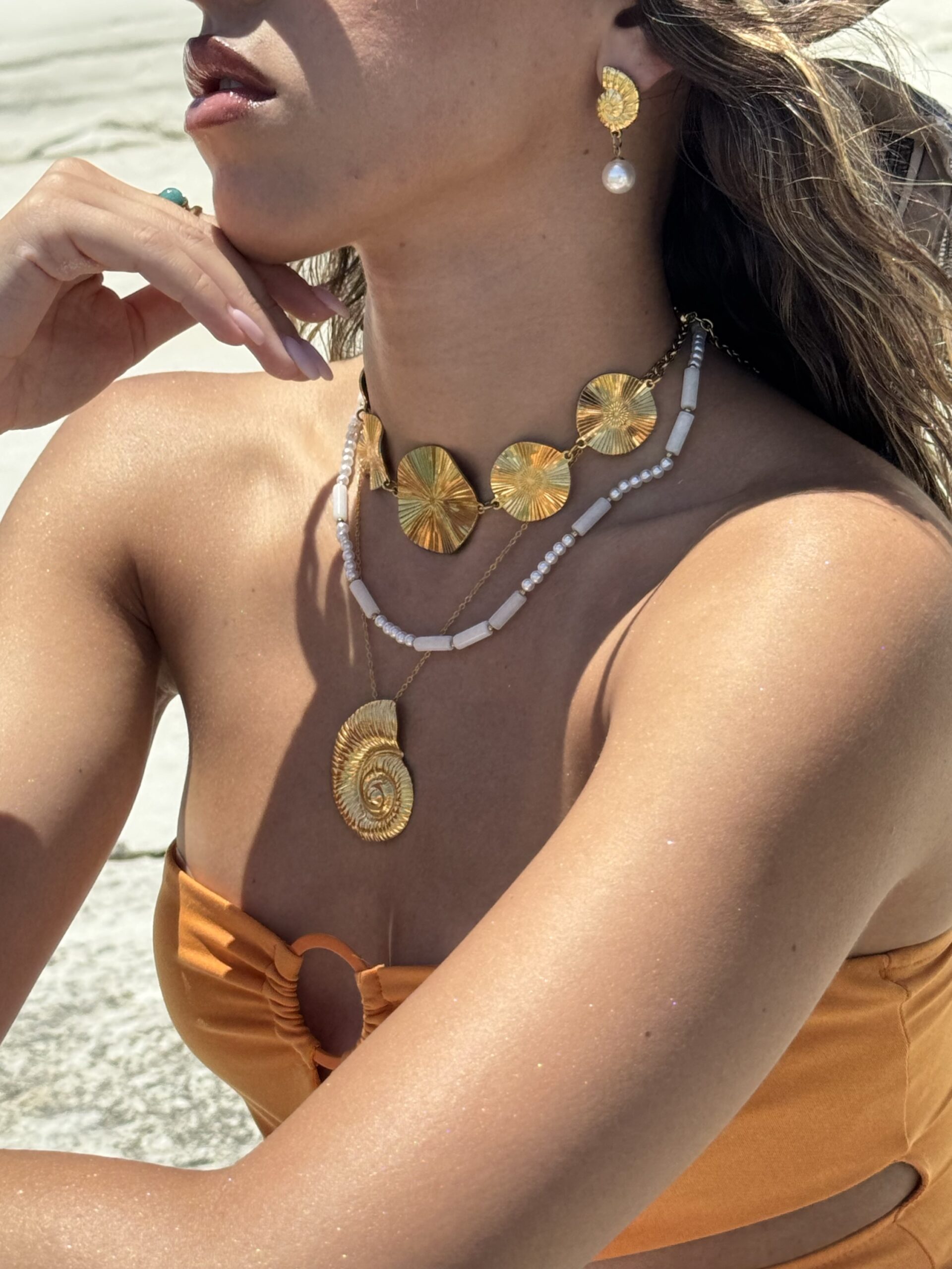 "Caribbean Shell Necklace” - Image 4
