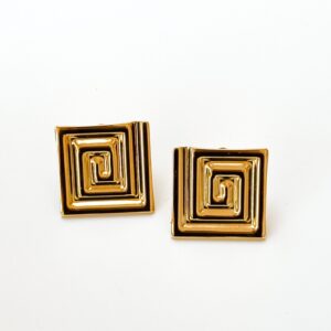 “Golden Labyrinth Clip-on”