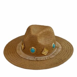Boho Turquoise Hat