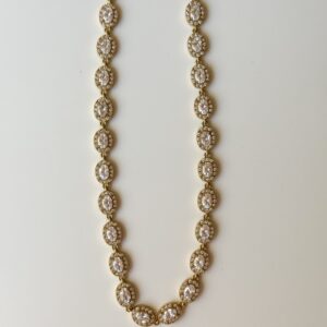 “Liora crystal choker” necklace